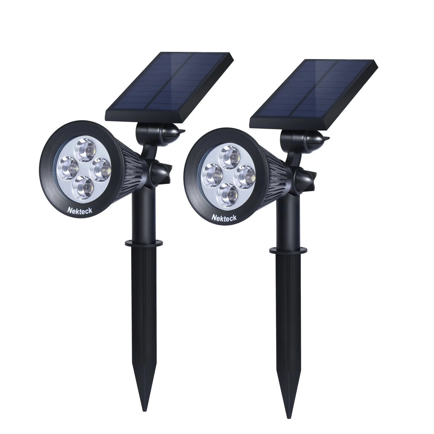 Nekteck Solar Powered Garden Spotlight - Outdoor Spot Light for Walkways, Landscaping, Security, ... | Walmart (US)