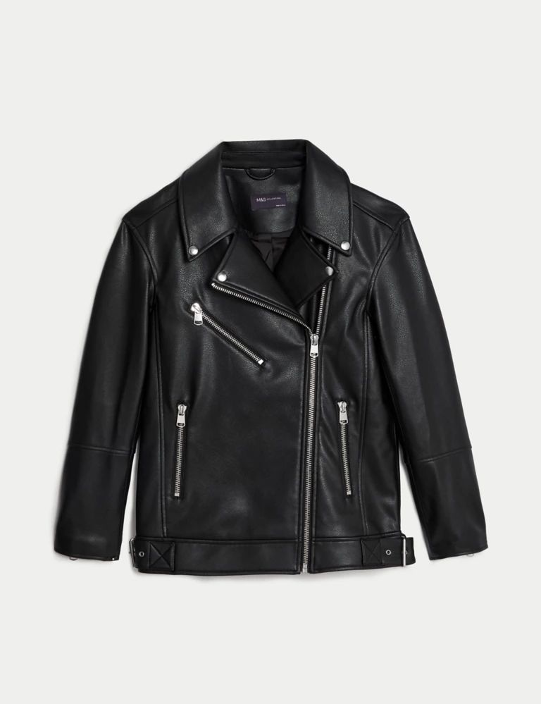 Faux Leather Girlfriend Biker Jacket | Marks & Spencer (UK)