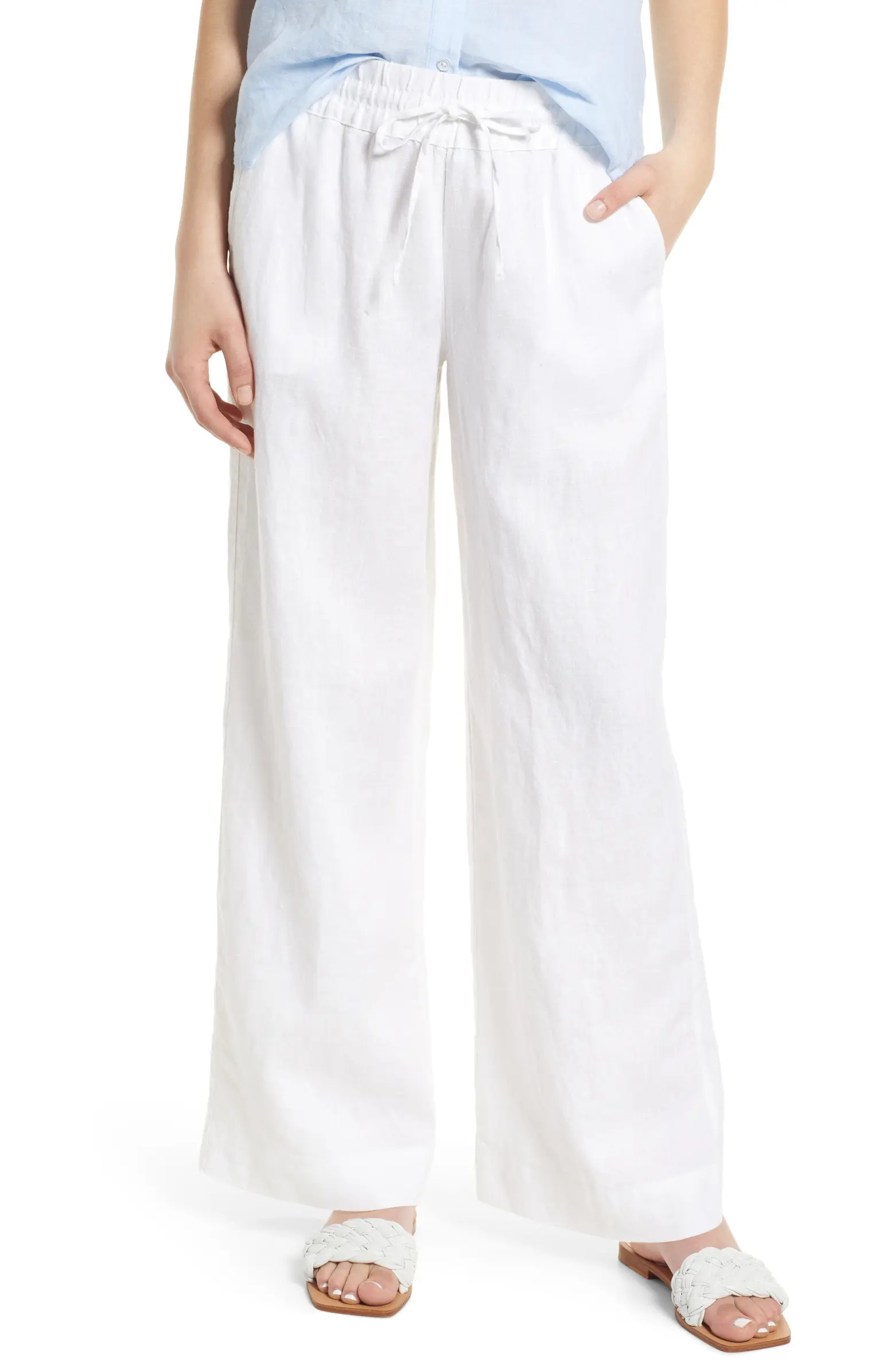 Two Palms High Waist Linen Pants | Nordstrom
