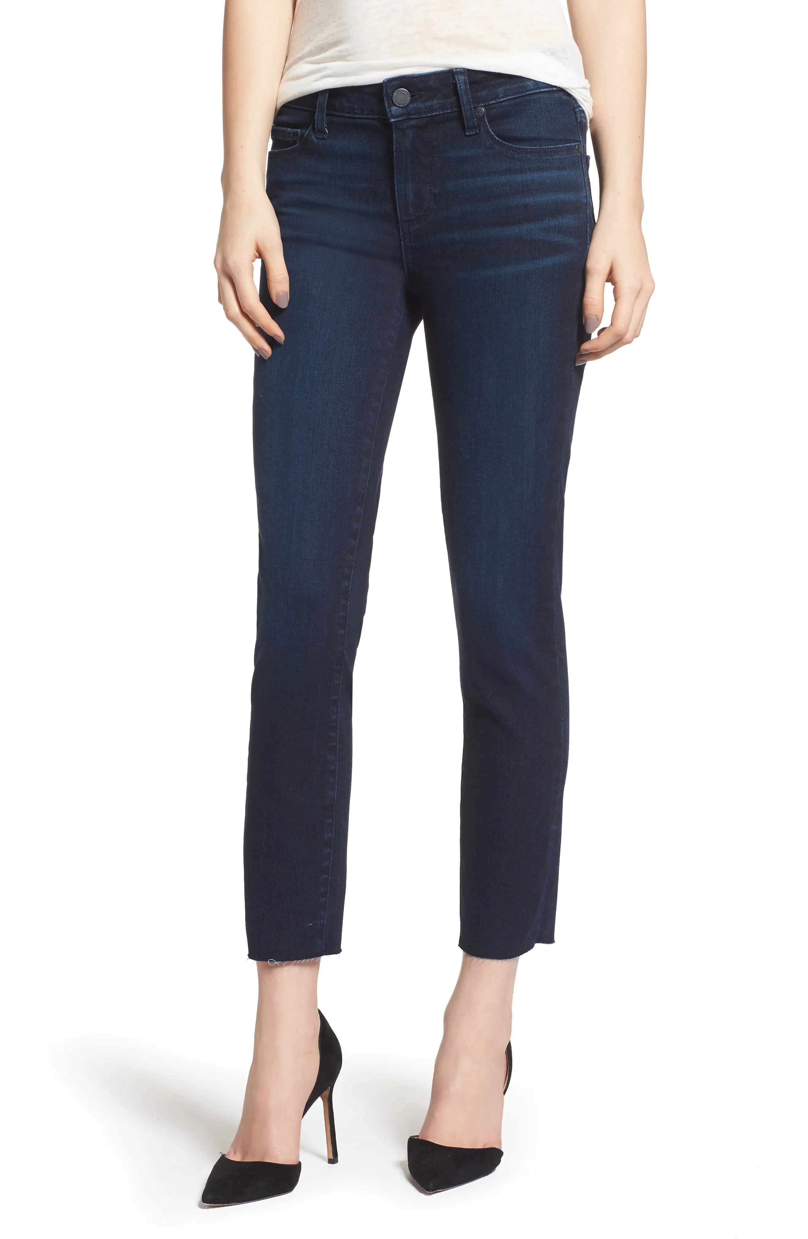 PAIGE Transcend Vintage - Skyline Crop Skinny Jeans (Luella) | Nordstrom