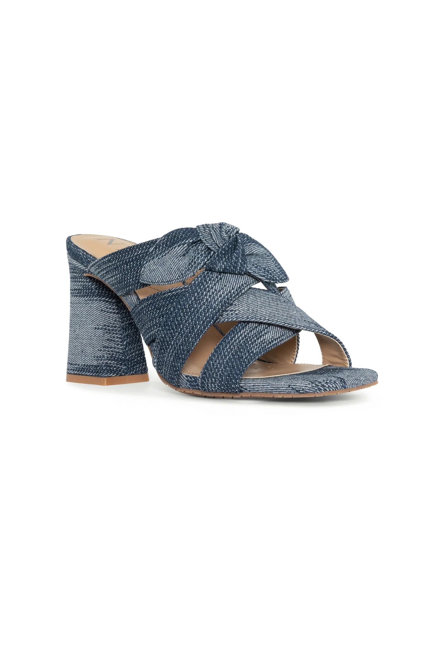 Loreri Mule Sandals - Dark Blue | NYDJ