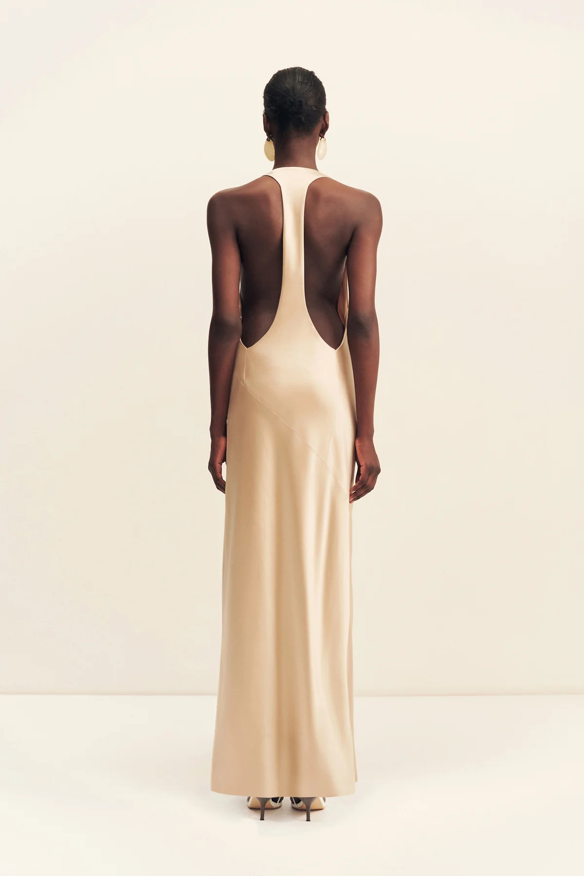 Savanna Racer Back Maxi Dress | Champagne | Dresses | Shona Joy | Shona Joy