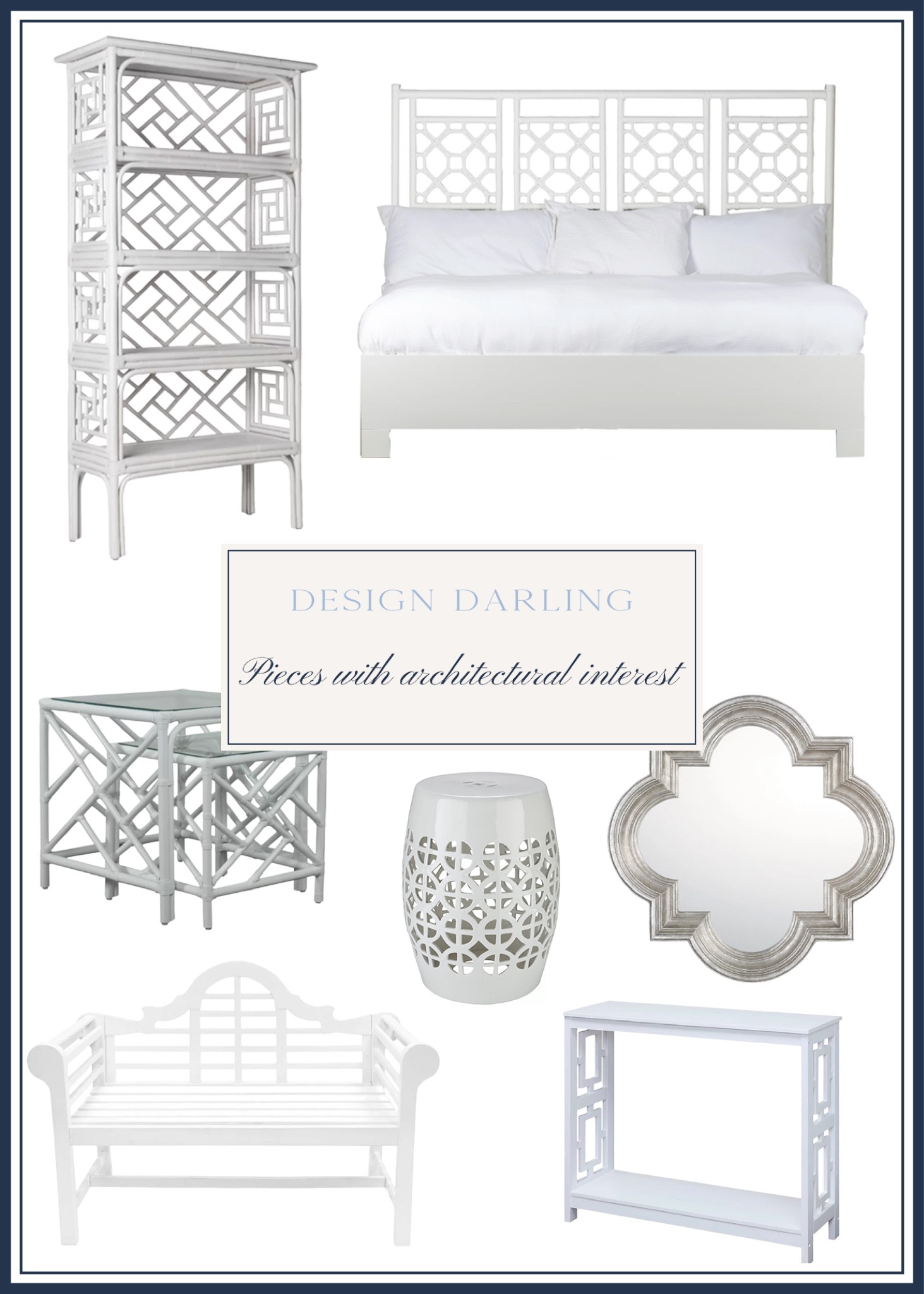 Trellis inspired pieces to add architectural interest to any room!

#LTKFind #LTKsalealert #LTKhome
