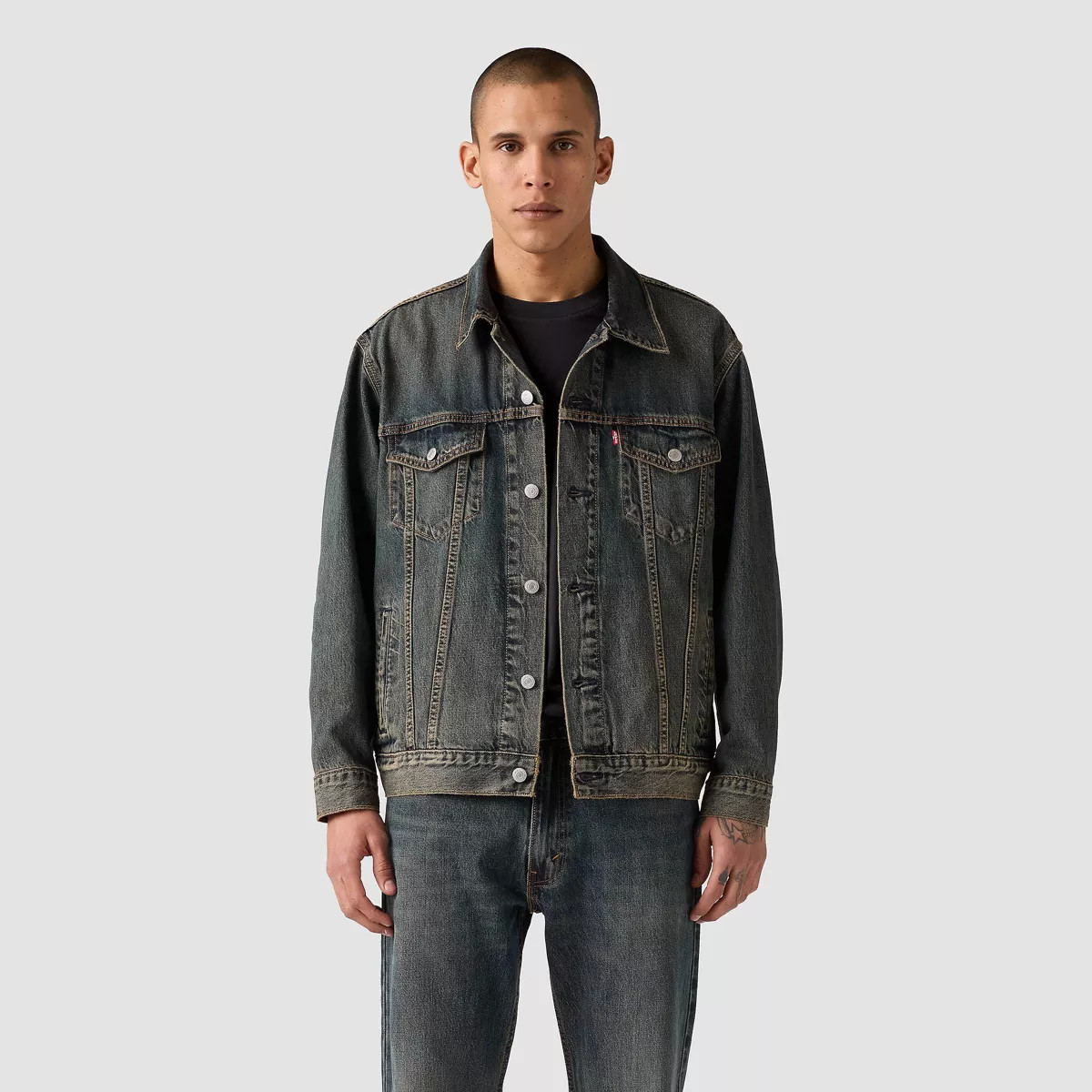Levi's® Men's Relaxed Fit Trucker Jacket - Cocoa Butter | Target