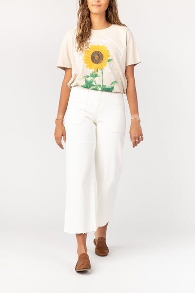 HR Utility Wide Leg Jeans - Off White | Called To Surf