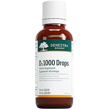 Genestra Brands D3 1000 Drops - Vitamin D3 Liquid - Lanolin as a Precursor - For Healthy Bones & ... | Amazon (CA)