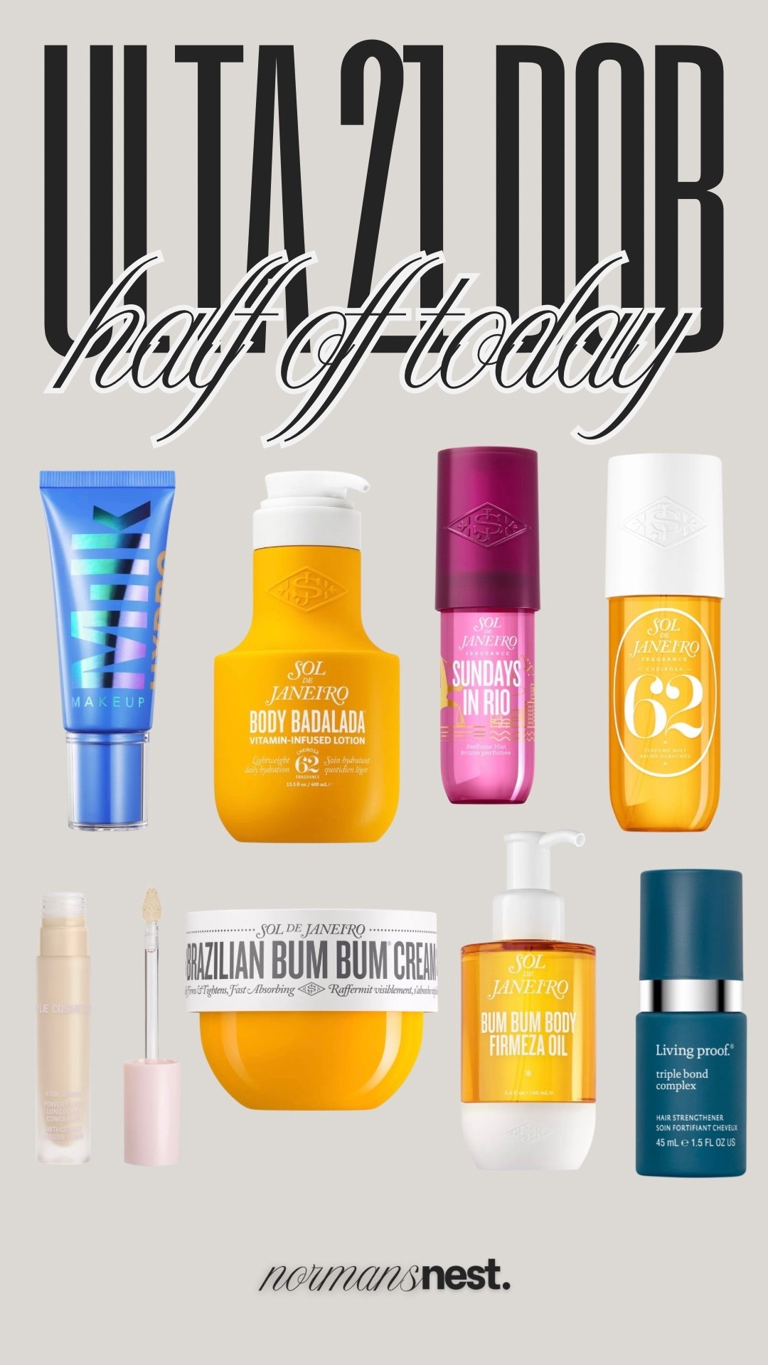 The Ulta 21DOB deals today are 💥! Half off Sol de Janeiro!

#LTKBeauty #LTKSaleAlert #LTKselfcare