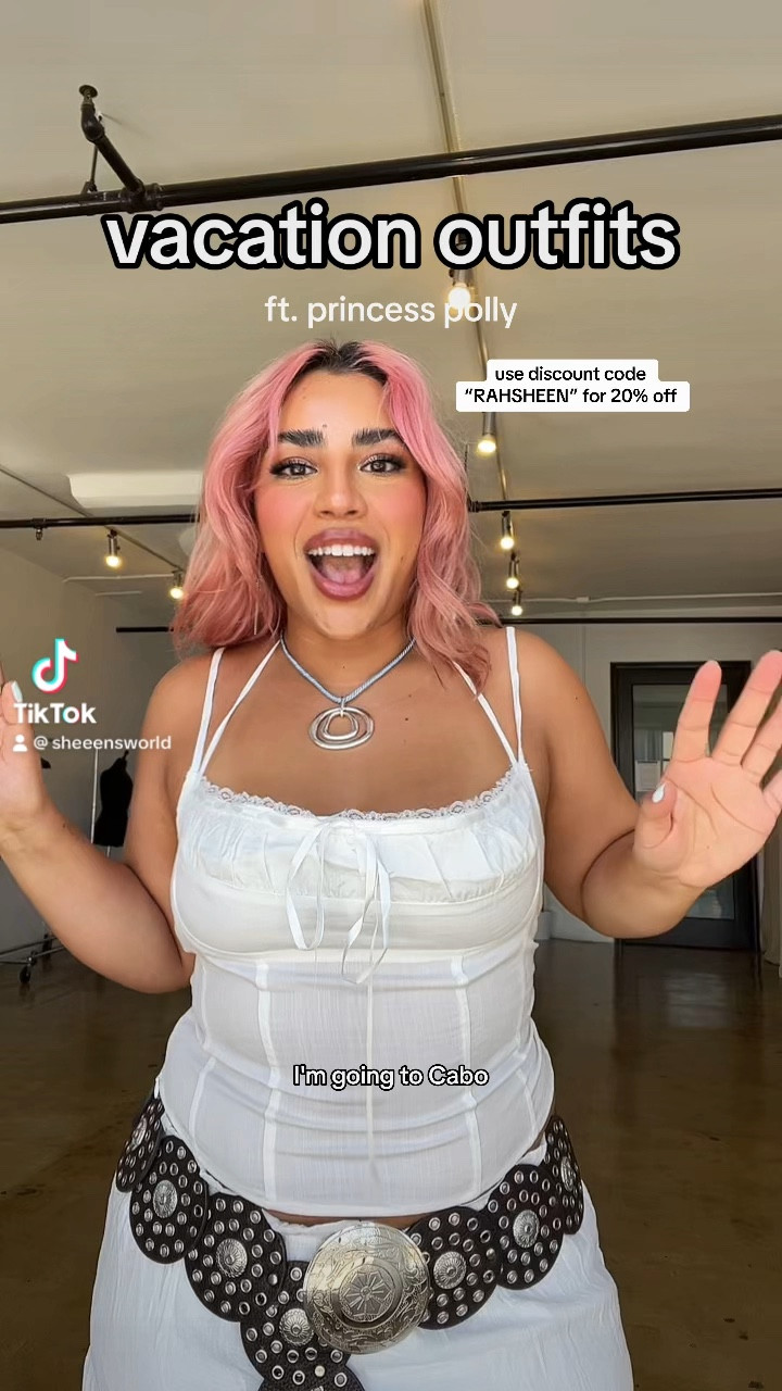Summer vacation outfits from Princess Polly, every item shown in the video is linked below. Use code “RAHSHEEN” for 20% off 
Sizing
Tops: US 8 & US 10
Skirts / dresses: US 10 

#LTKSeasonal #LTKstyletip #LTKcurves
