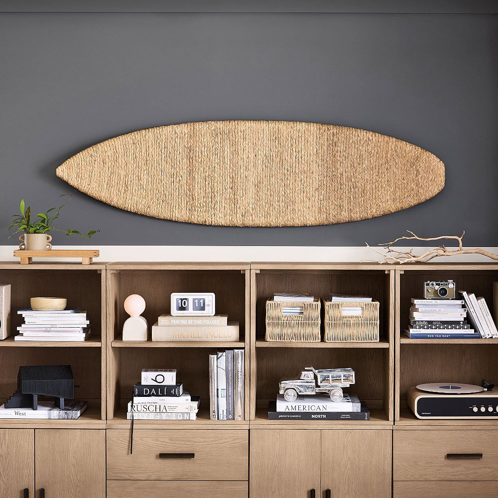 Woven Surfboard Decor | Pottery Barn Teen