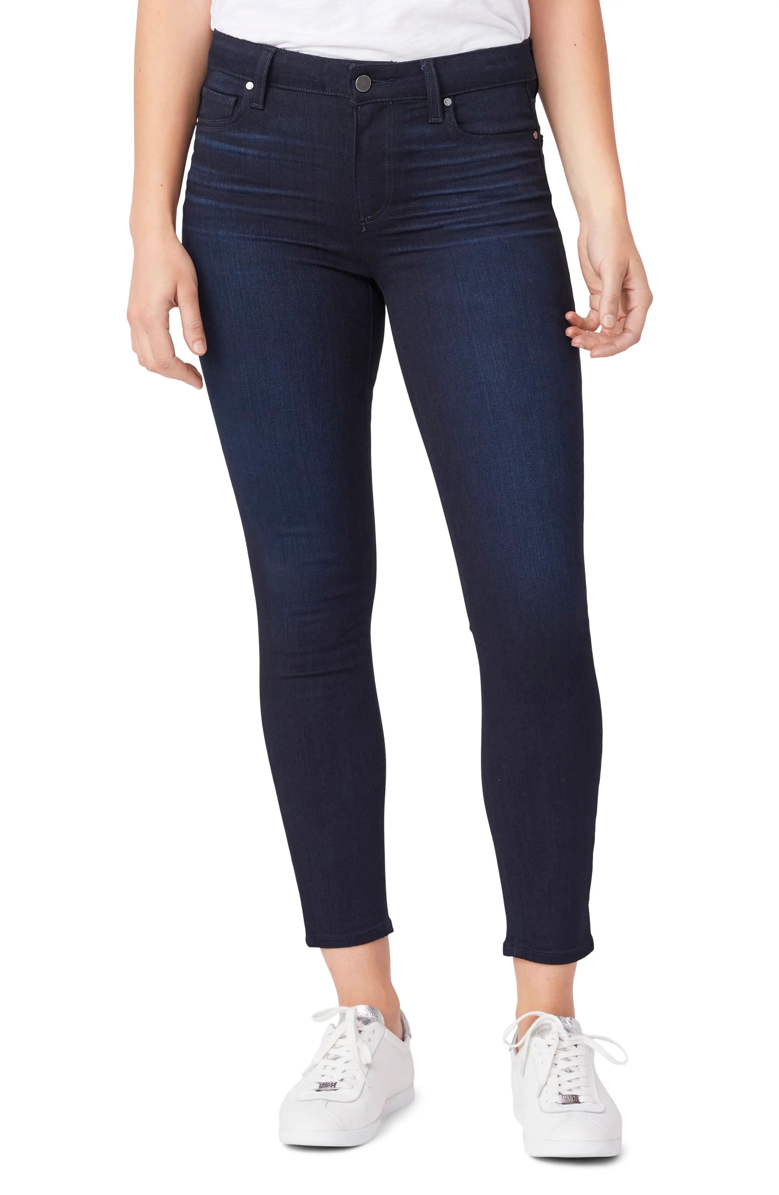 PAIGE Verdugo High Waist Crop Skinny Jeans in Seas at Nordstrom, Size 23 | Nordstrom