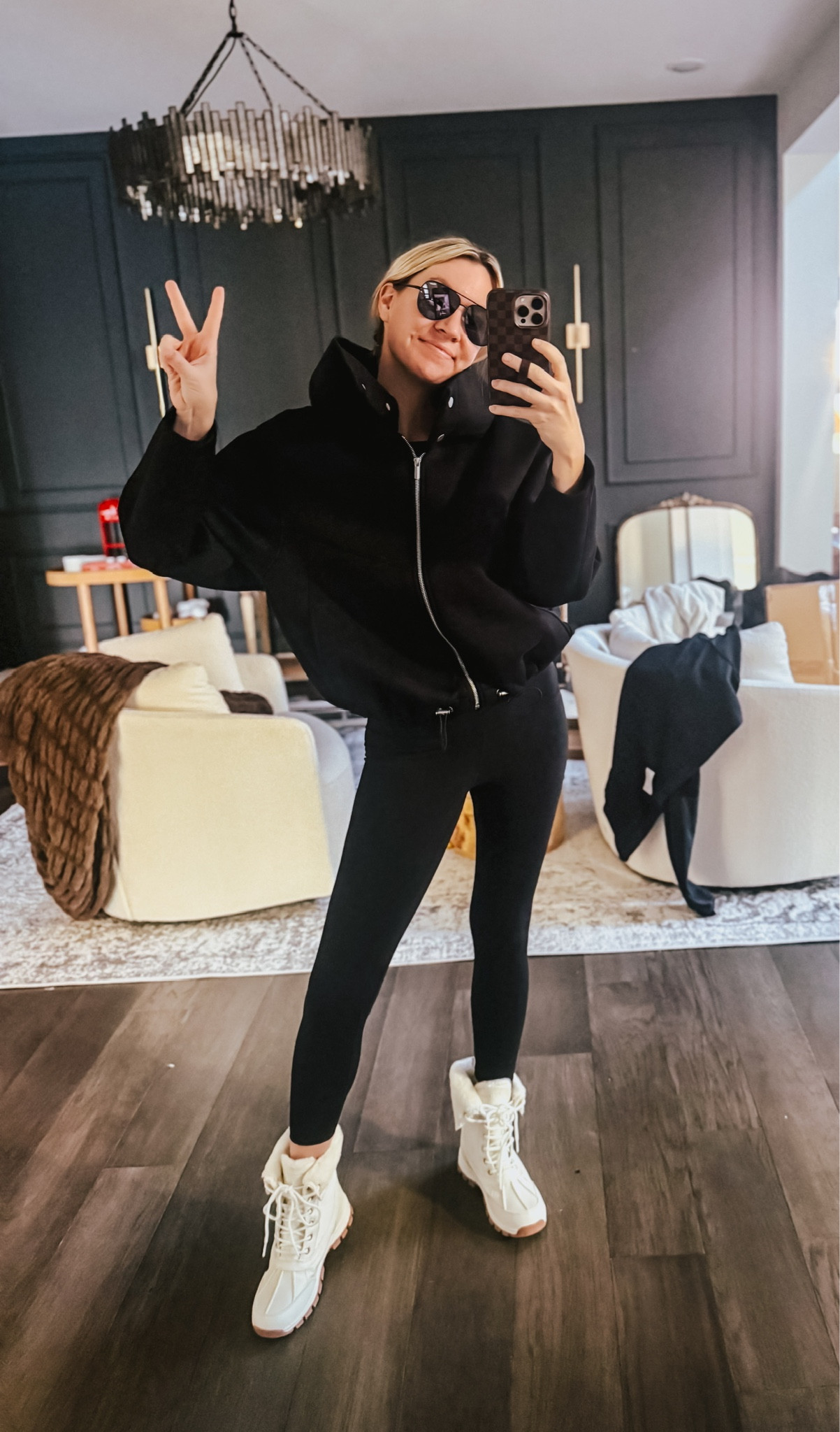 OOTD! Love this scuba knit look for less Walmart jacket! 

#LTKSeasonal #LTKootd #LTKgrwm