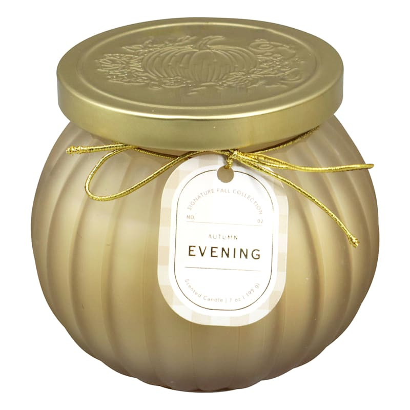 Autumn Evening Scented Pumpkin Jar Candle, 7oz | At Home