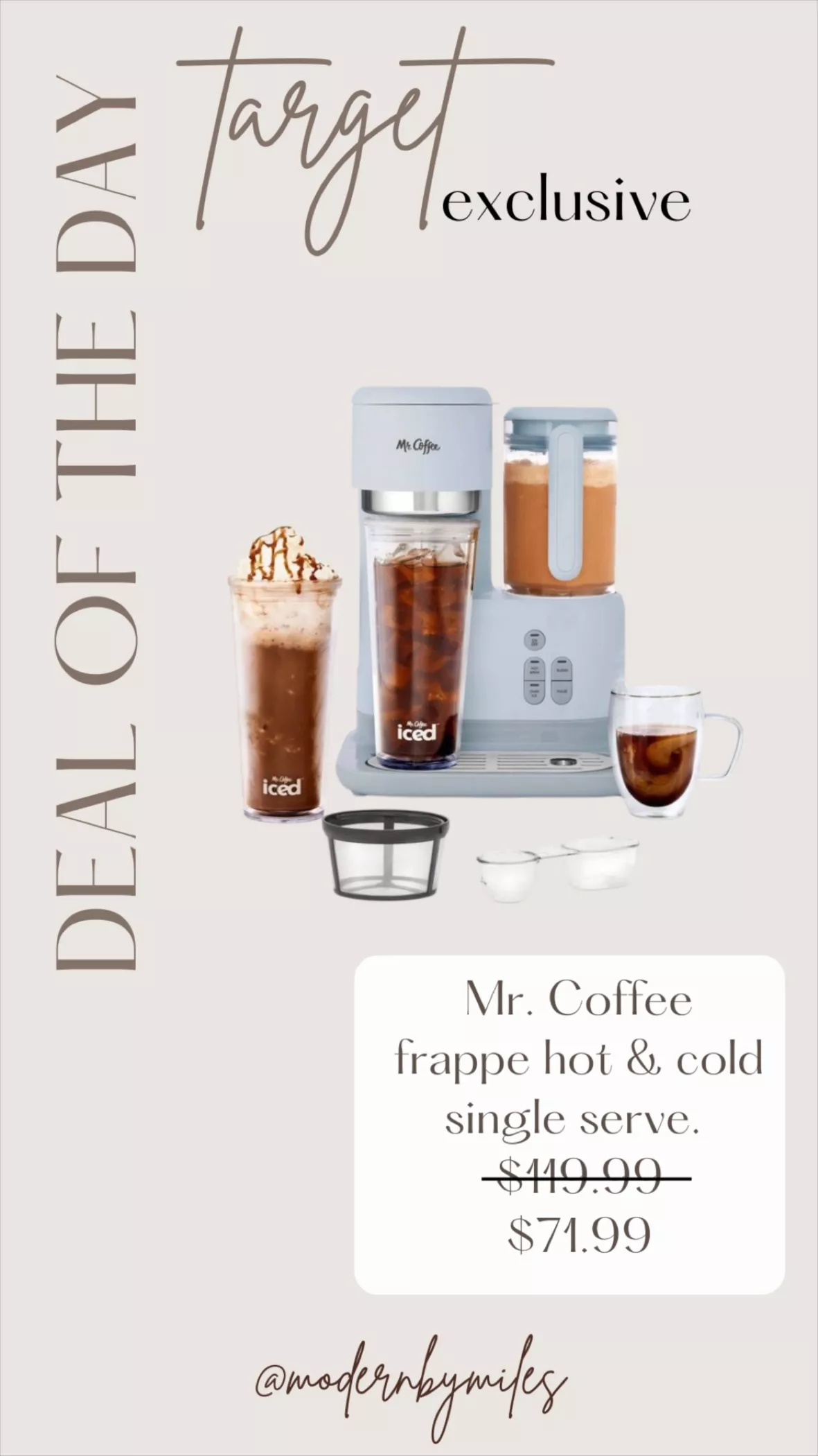 MR. COFFEE FRAPPE + HOT & COLD BLACK