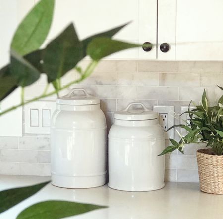 My favorite kitchen canisters are on sale! 25% off from McGee and co

Labor Day sales, kitchen canisters, kitchen decor, home decor, white canisters, white kitchen canisters, studio McGee 

#LTKhome #LTKsalealert