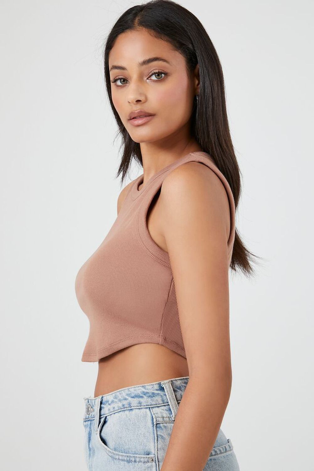 Rib-Knit Cropped Tank Top | Forever 21 (US)