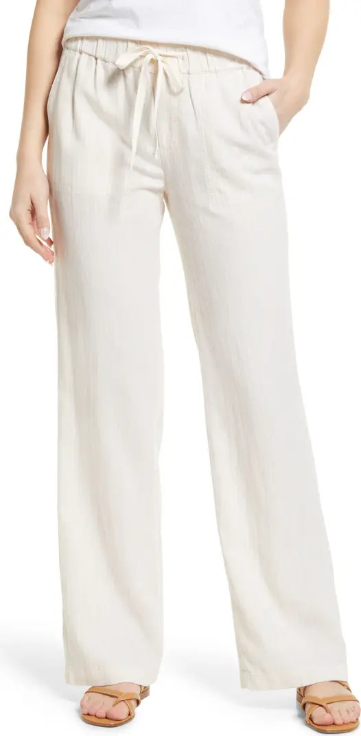 Stripe Linen Blend Pants | Nordstrom