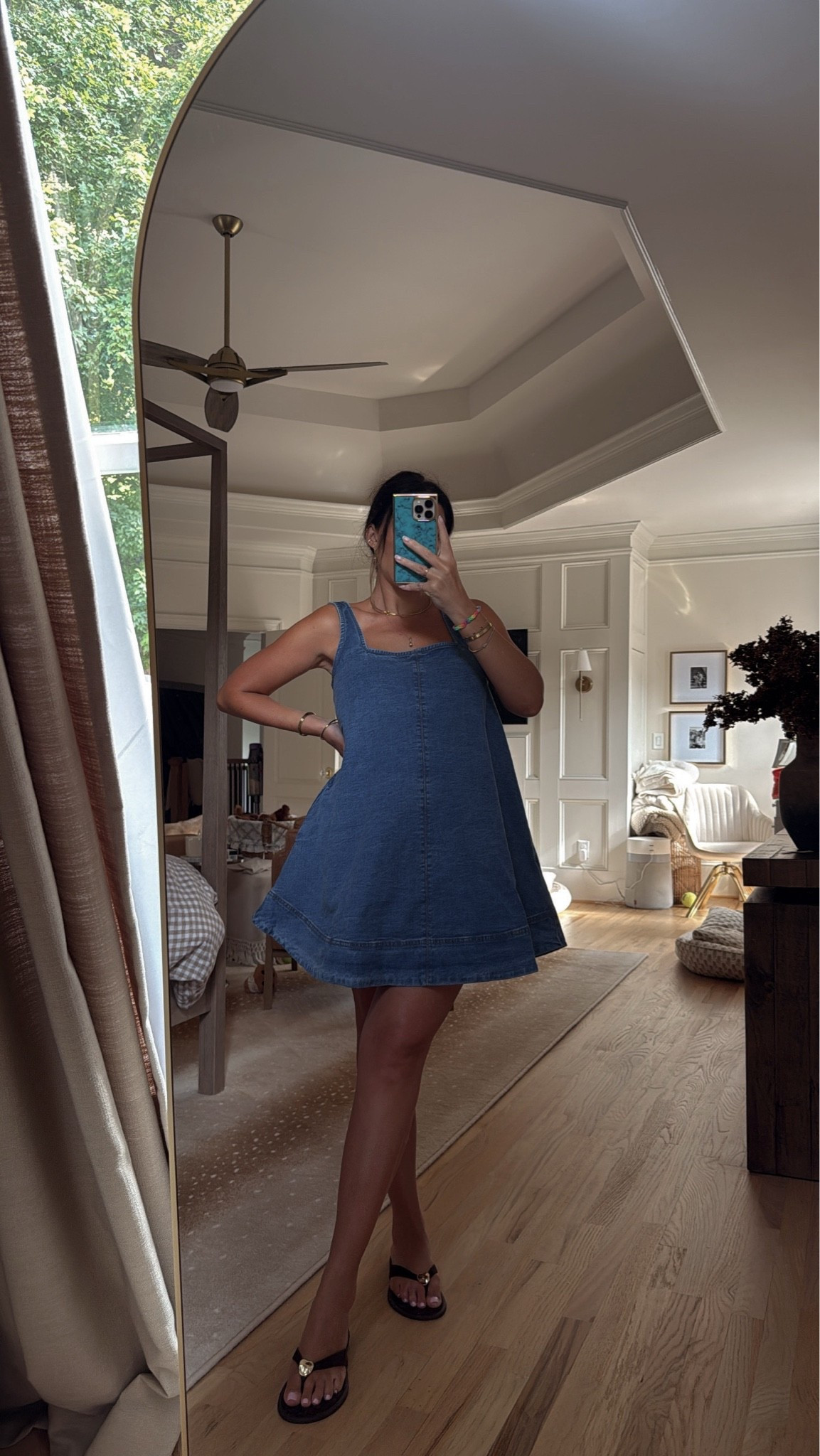 Outfit for church with the family! Dress runs very large. Code GBCLARK15 for phone case

#LTKootd