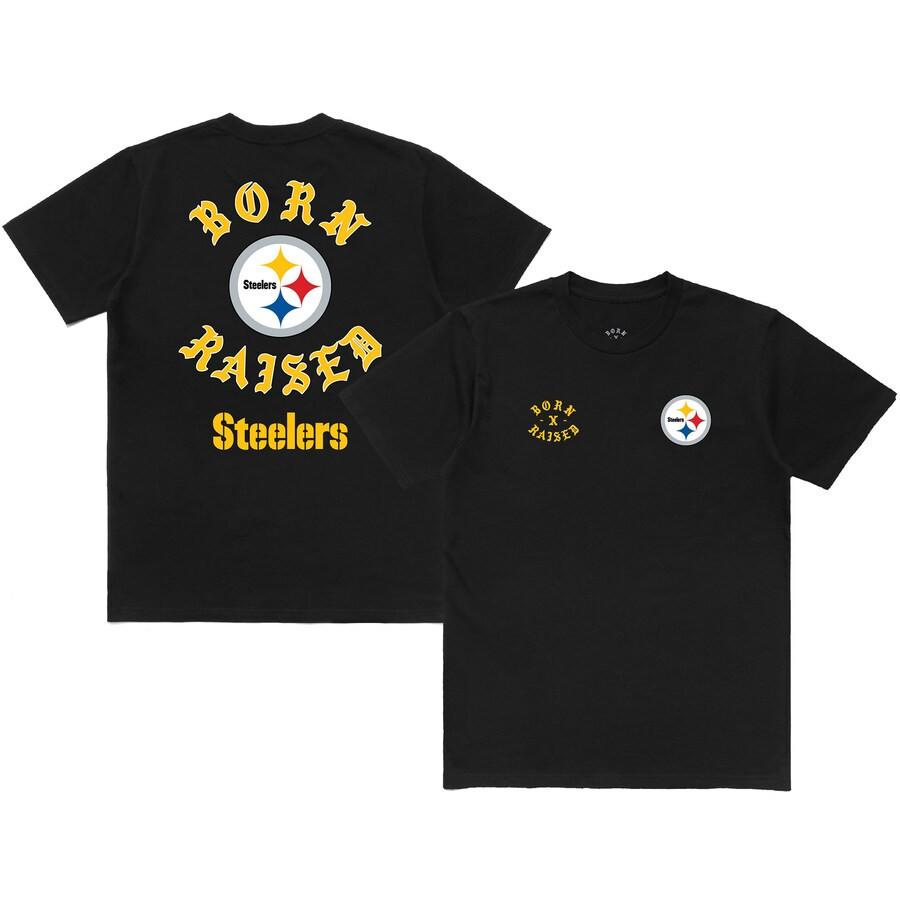 Pittsburgh Steelers Born x Raised Unisex T-Shirt - Black | Fanatics