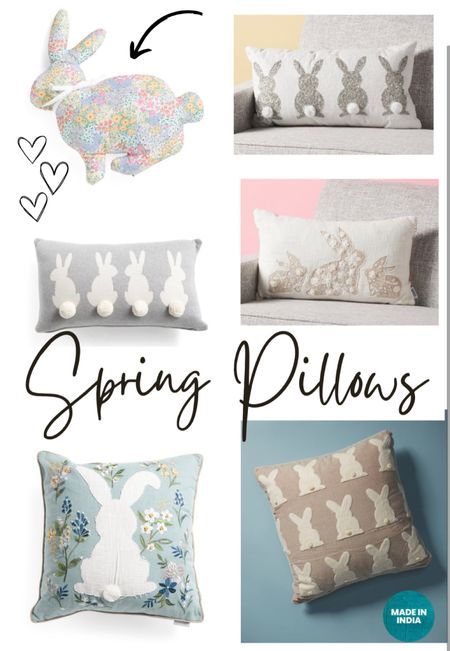 Spring Pillows 2023 

So cute and affordable! 

EASTER PILLOWS , BUNNY PILLOW 

#LTKhome #LTKunder50 #LTKSeasonal