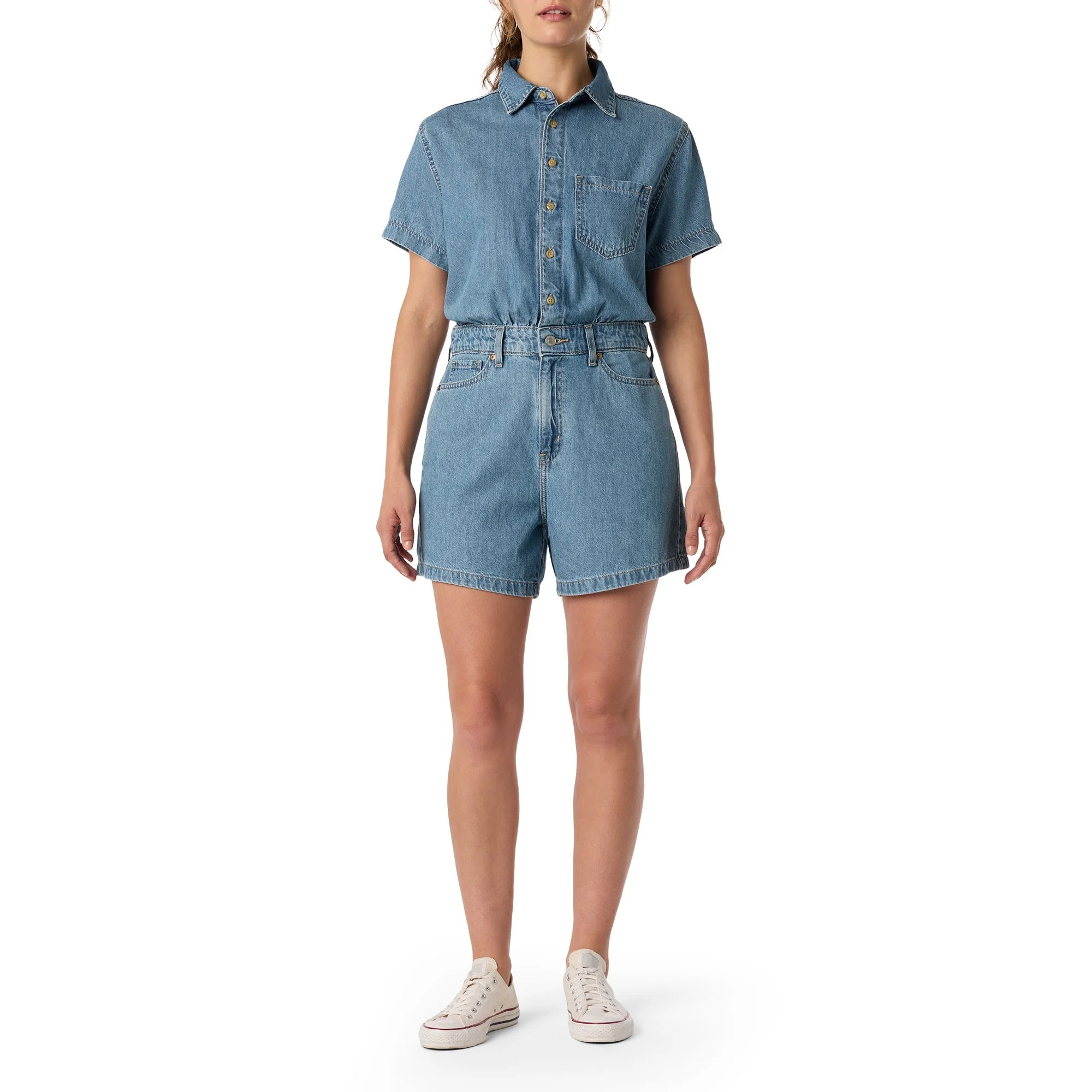 Levi Strauss Signature™ Women's Vintage Summer Romper, Sizes XS-XXL | Walmart (US)