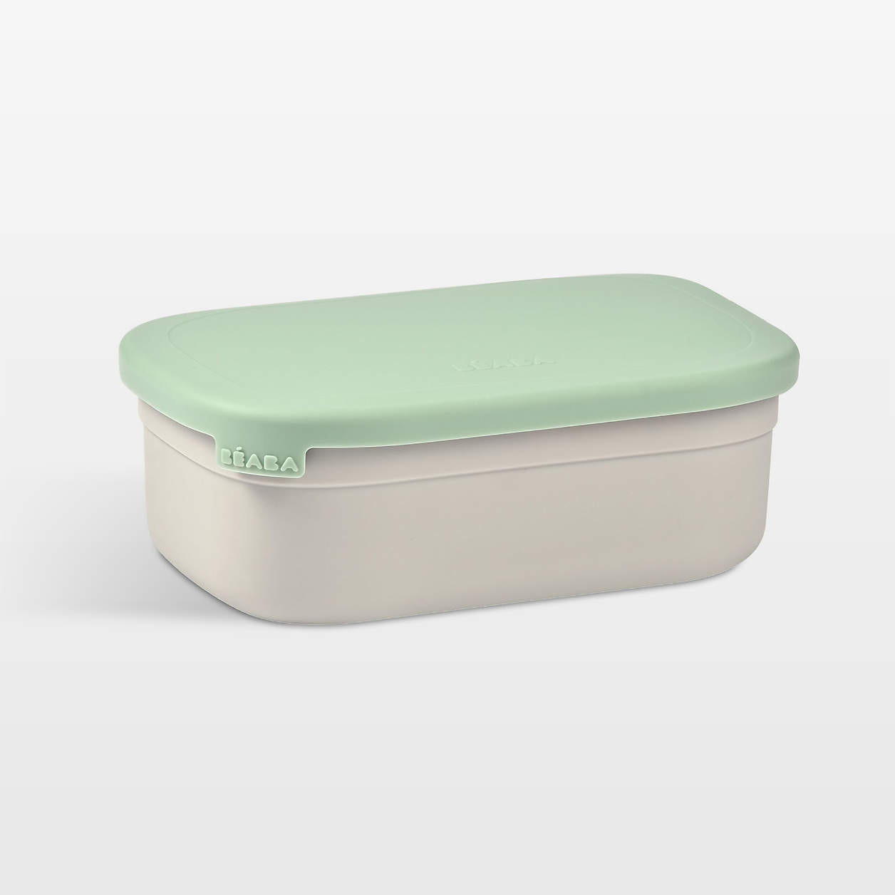 BEABA Green Stainless Steel Triple Compartment Lunch Container + Reviews | Crate & Kids | Crate & Barrel