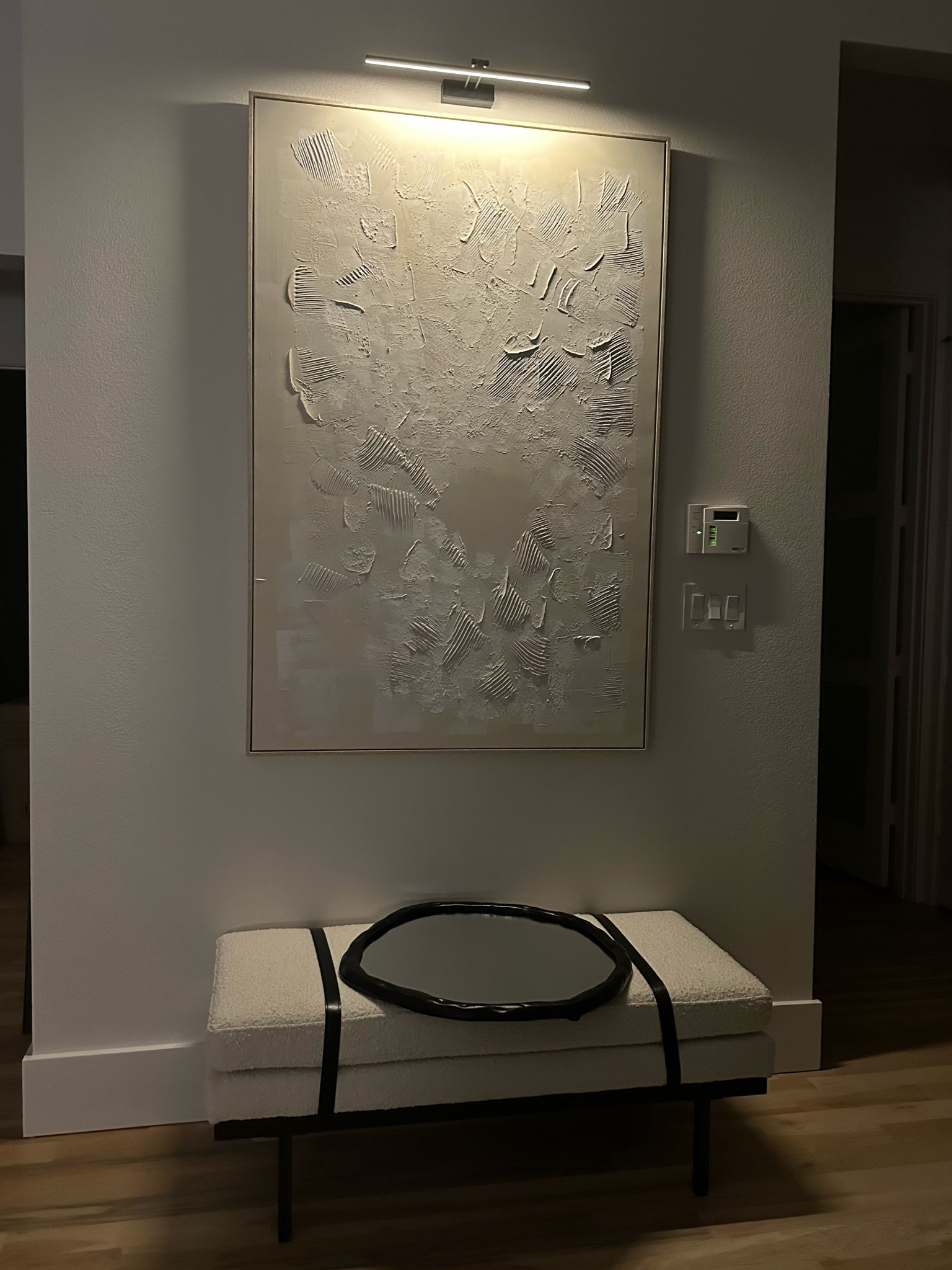 Artwork large modern Amazon picture light modern bench on sale home finds decor 

#LTKFindsUnder50 #LTKSaleAlert