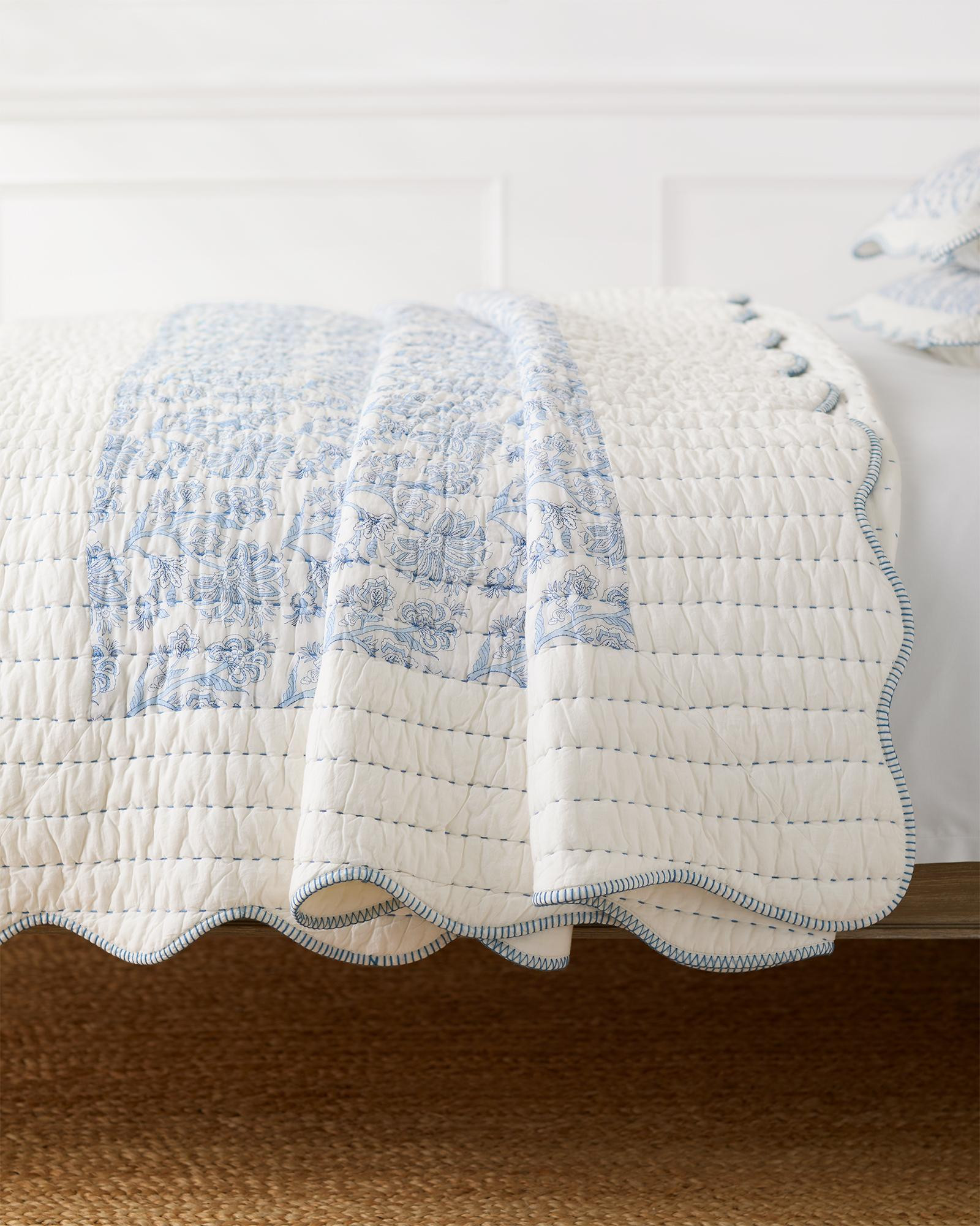 Linnea Quilt – King/Cal King - French Blue | Serena & Lily | Serena and Lily