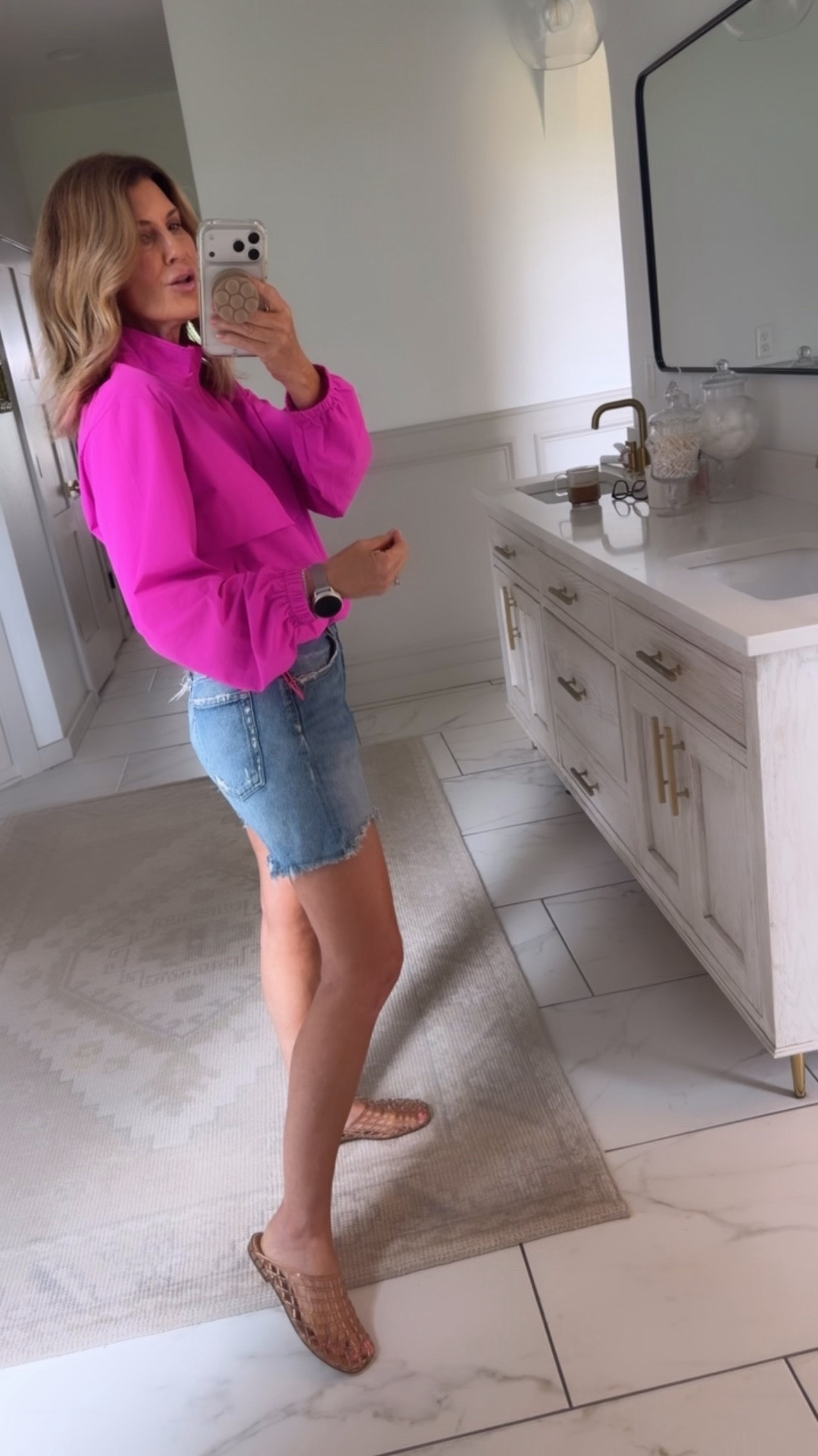 I’m wearing a size small in this pretty rose color anorak. Lots of color options and under $30

#LTKOver40 #LTKootd