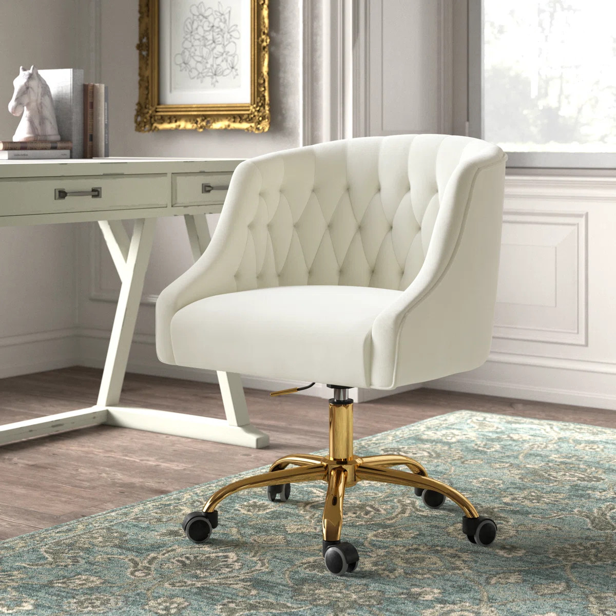 Louise Velvet Hand-Curated Task Chair | Wayfair North America