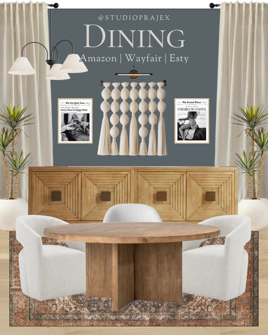 Don’t worry about matching wood finishes when designing a space. Different wood finishes create dimension, contrast and texture that will save your space from falling flat

You can swipe to see how this design works in both light and dark hardwood floors
*Paint shown = Grays Harbor by Sherwin Williams

Home | home decor | dining room | dining room chairs | dining room chandelier | dining room table | dining room rug | area rug | amazon home | interior design | modern organic | outdoor dining set | modern home | home furniture | living room furniture | Wayfair rug | Etsy finds | Etsy art | modern living room | 

#LTKfamily #LTKstyletip #LTKhome