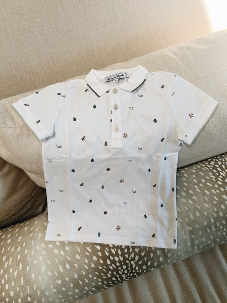 These cutest polo shirt for boys with little critters/bugs on it. LOVE! 🐝🐞🪲

#LTKKids