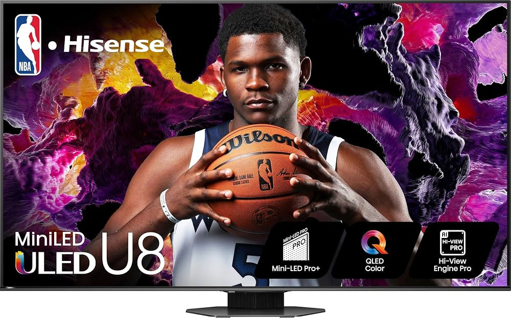 Hisense 85-Inch Class U8 Series Mini-LED ULED 4K UHD Google Smart TV (85U8N, 2024 Model) - QLED, ... | Amazon (US)