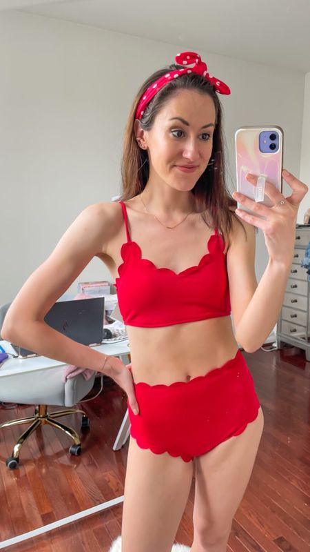 Red bikini with scalloped trim from Amazon! ❤️

Amazon swimwear // two piece swimsuit // bikini under $40 

#LTKfindsunder50 #LTKSeasonal #LTKswim