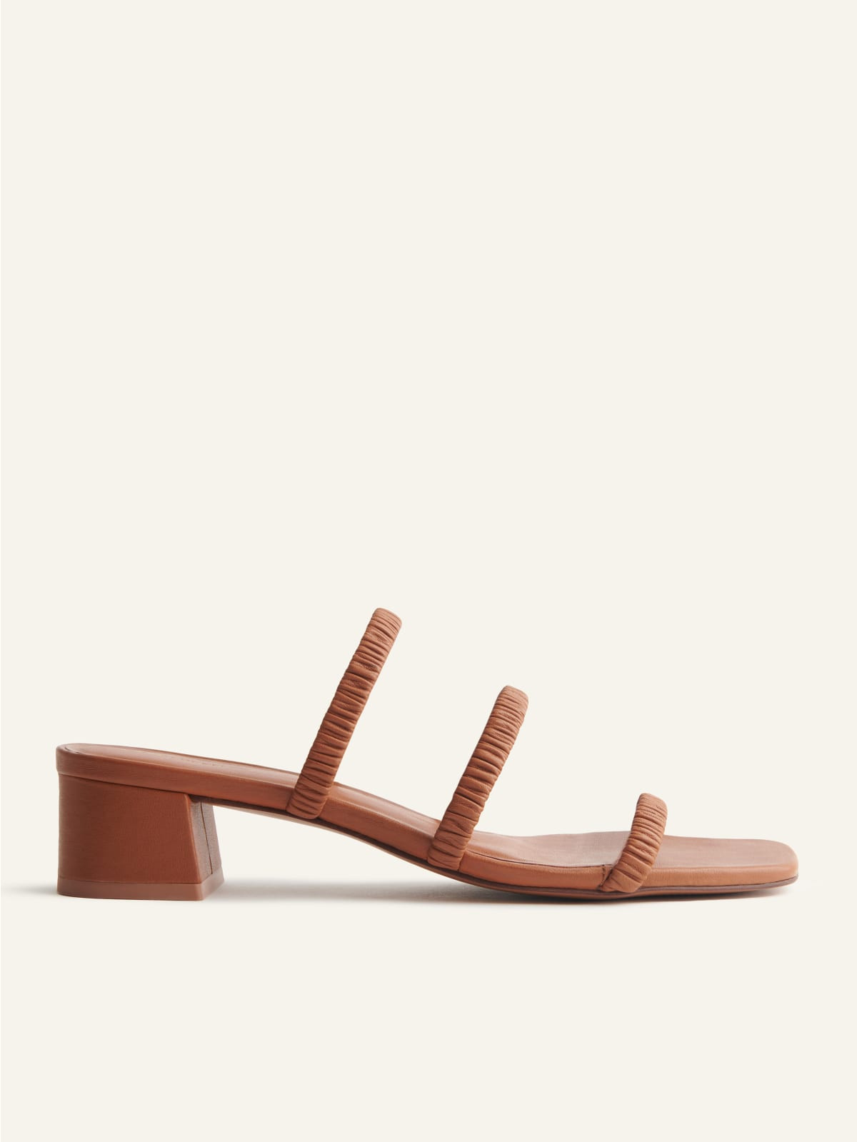 Assunta Strappy Block Heel Mule | Reformation (Global)