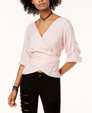 The Edit By Seventeen Juniors' Wrap Top, Created for Macy's | Macys (US)