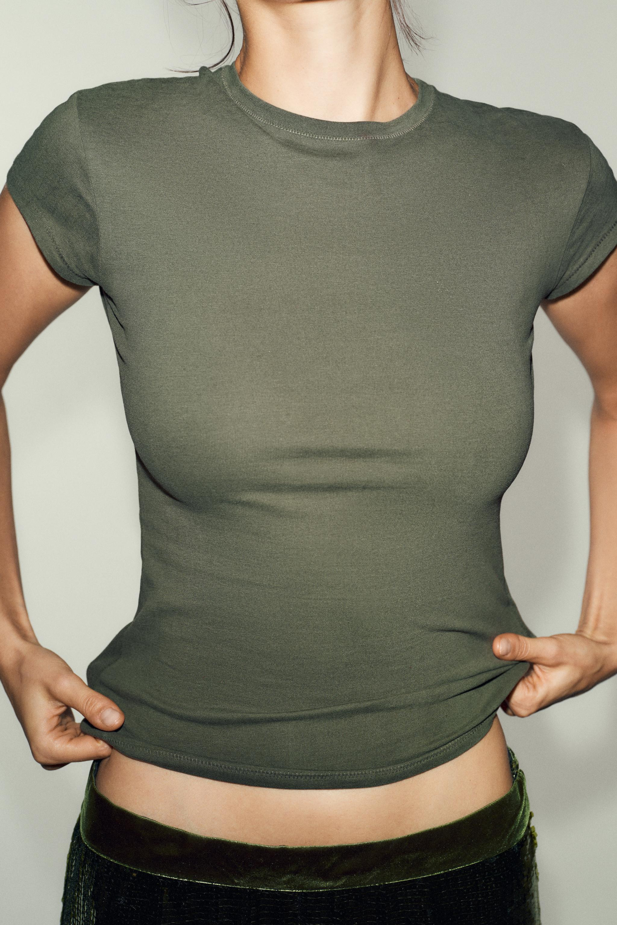 SLIM FIT SHORT SLEEVE T-SHIRT | Zara UK
