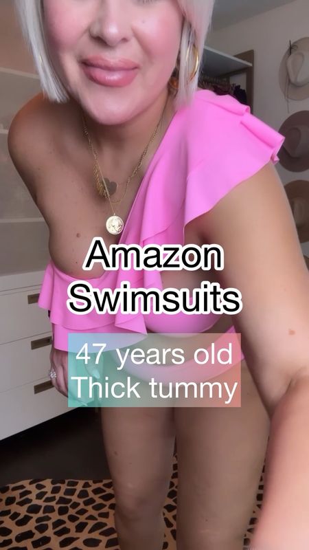 Amazon Swimsuit Try on Round 2!

✨Comment the word LINK and a direct link will be sent to you. I’m wearing a large in both suits.
My stats:
✨ I’m 5’4, size 10-12
✨ wearing a size large
✨click link in bio to shop my LTK - it’s a free app where I load all my outfits to shop anytime. 

#midsize #appleshape 

#LTKswim #LTKFestival #LTKSeasonal