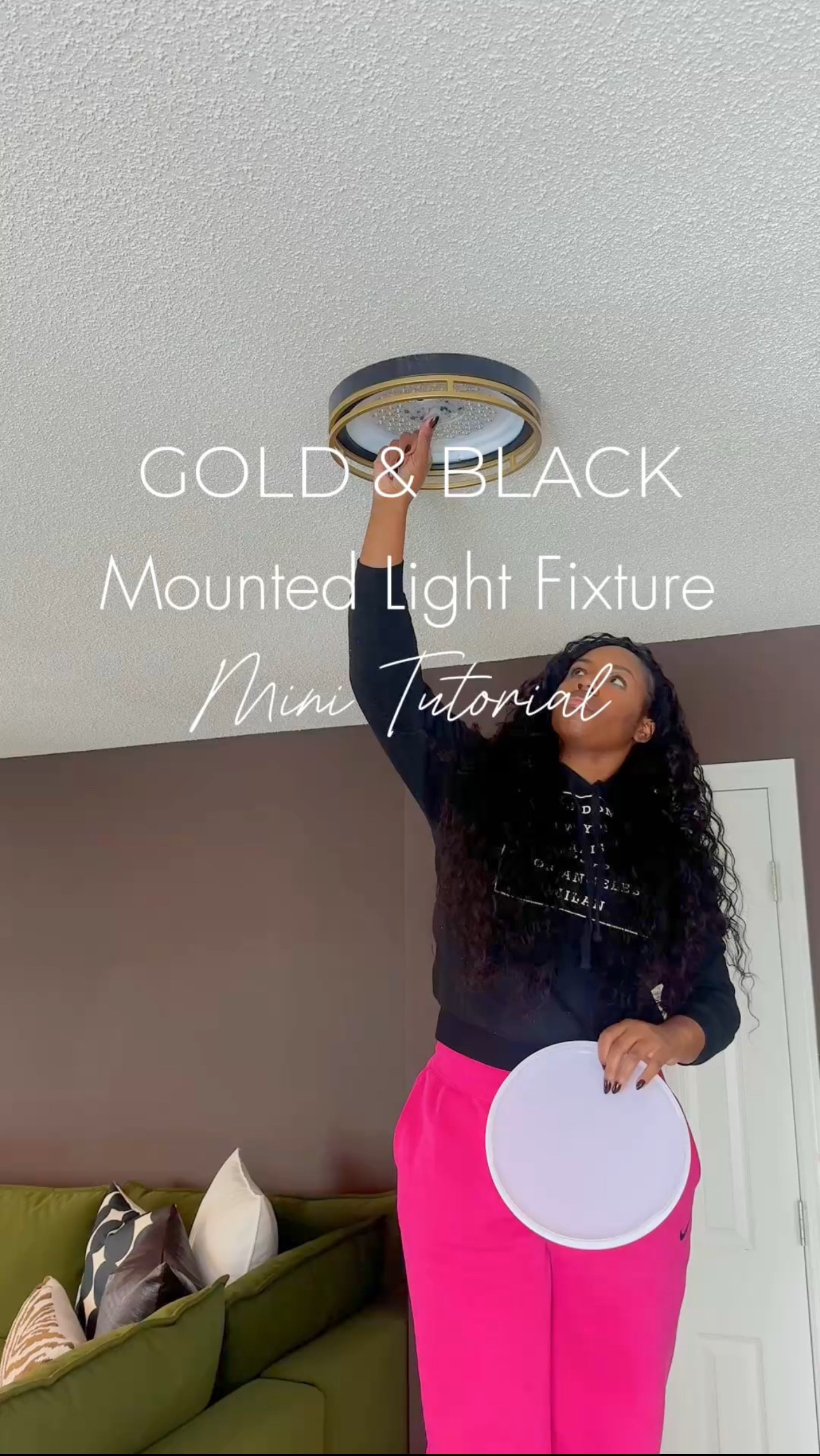Y’all, changing out your light fixtures isn’t as hard as it seems! ❤️ 🤗 Sharing the step-by-step process below! 👇🏾

Step 1: Turn OFF your electricity.
Step 2: Twist off your old boob light.
Step 3: Unscrew and untie the wires of your old light.
Step 4: Connect the wires—copper to copper, white to white, and black to black—then secure with the orange wire nuts.
Step 5: Tuck the wiring into the junction box.
Step 6: Align the plate with the screw holes and secure the light fixture plate.
Step 7: Select your light setting: (can be done in the beginning) 
✨ 3000K - warm light
✨ 4000K - natural light
✨ 5000K - bright daylight
Step 8: Pop on the white cover and twist to lock in place. Note - to take off turn the opposite way and pull off !
Step 9: Turn your electricity back on.
Step 10: Enjoy your new lights! ❤️💡

 Who’s changing out their light fixtures this year?!❤️
.
.
.
.
.

#diyhome #homeimprovement #lightfixtures #homedecor #easyupgrade #flushmountlights #homeupdates #renterfriendly #lightingideas #diyproject #homedesign #amazonfinds #homemakeover #lightfixture #lightfixturediy #amazonfinds #amazonhome 

#LTKFindsUnder100 #LTKHome #LTKFamily