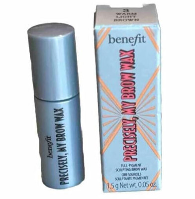 Benefit Cosmetics Precisely My Brow Wax #3 Warm Light Brown Deluxe  .05oz  | eBay | eBay US