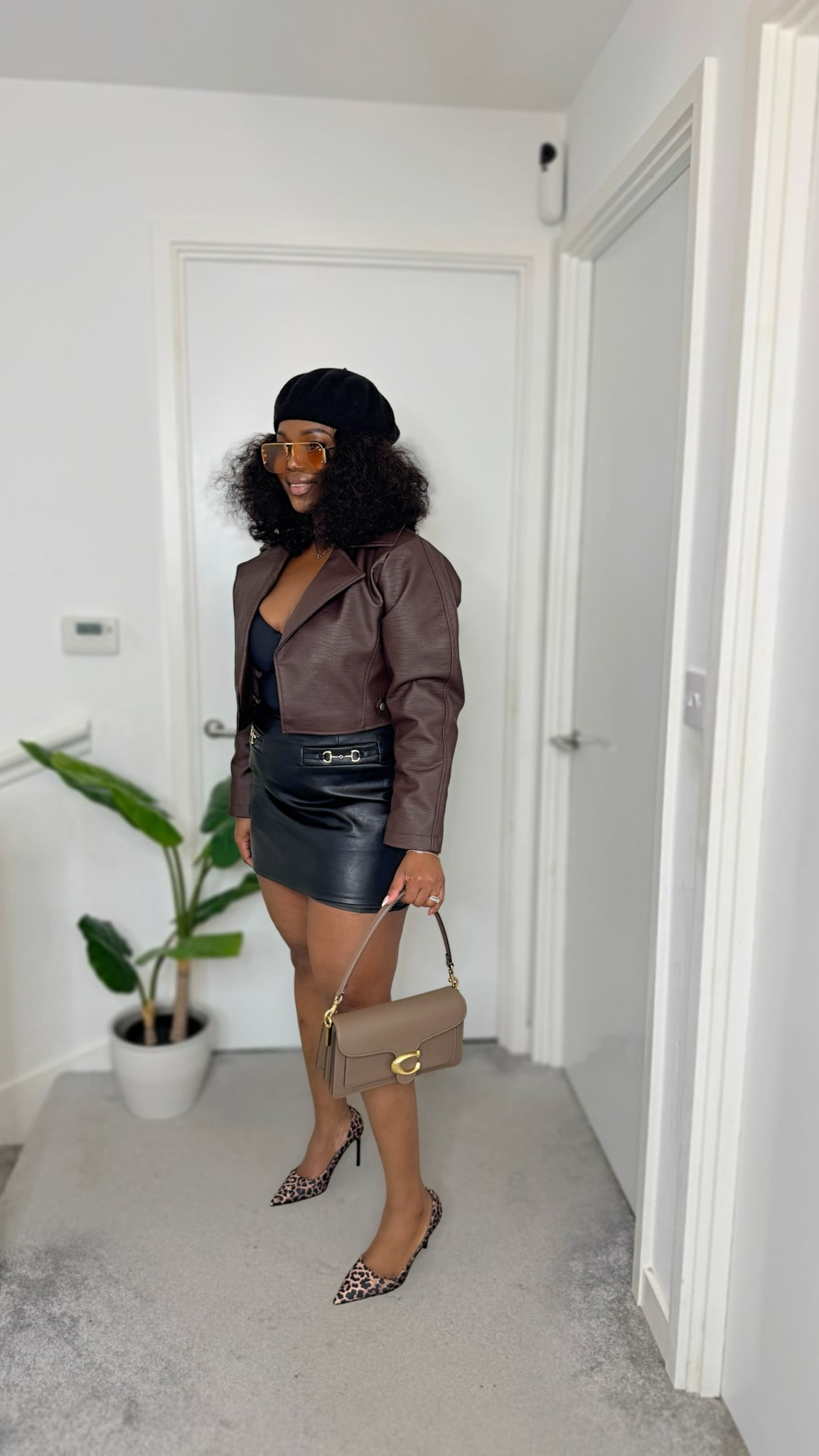 Faux Leather crop jacket on leather mini skirt ♥️

#LTKmodest #LTKdresses #LTKstyletip