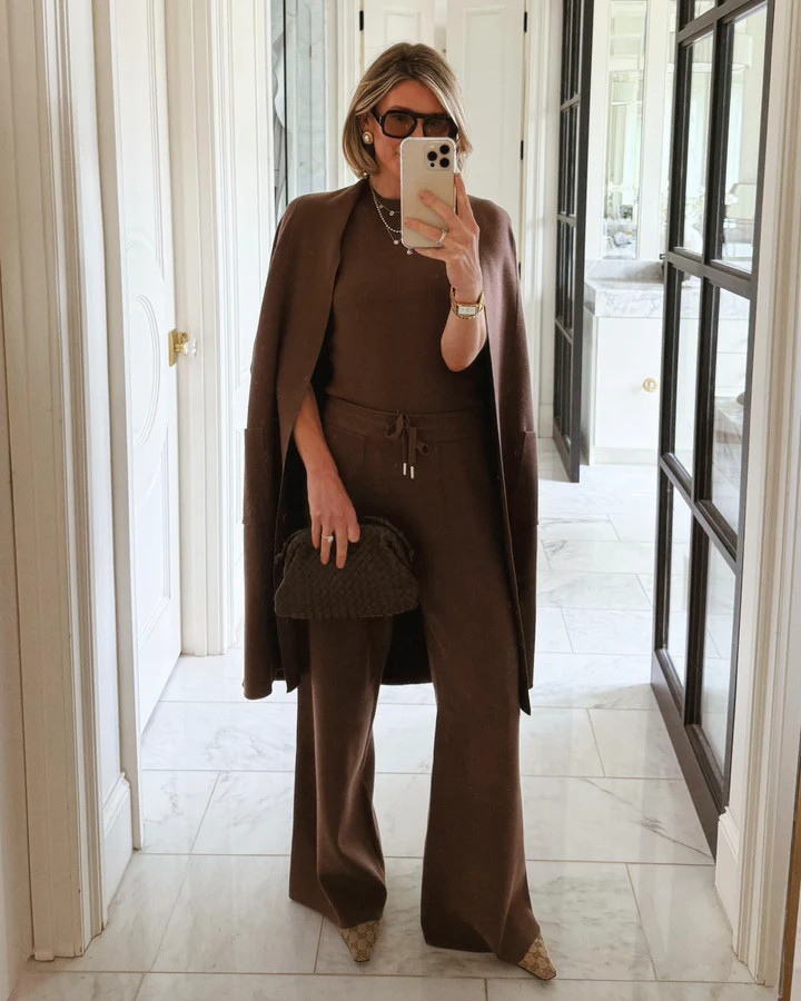 Splendid x @Cellajaneblog Sweater Wide Leg Pant | Splendid