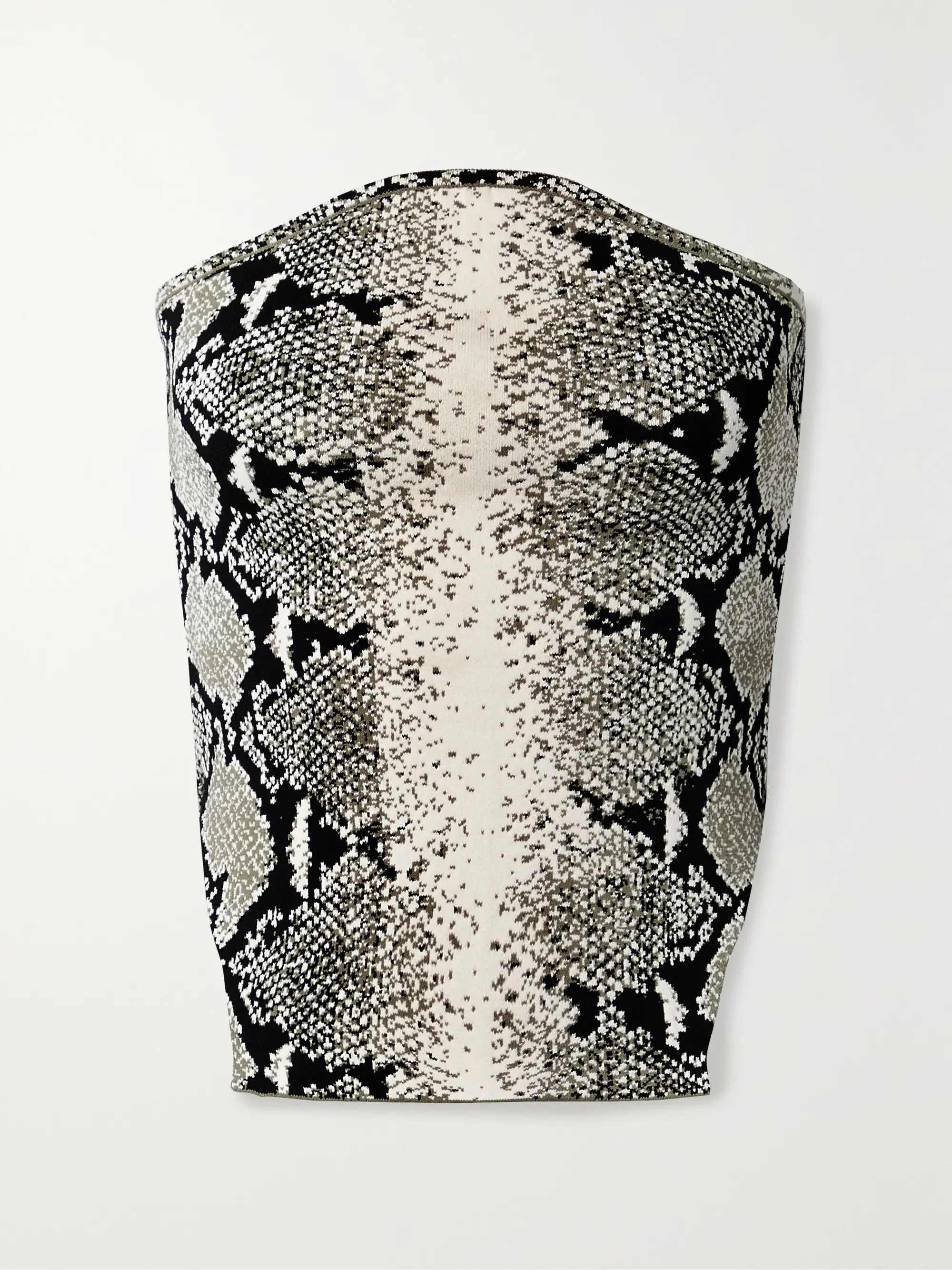 Dillon strapless jacquard-knit bustier top | NET-A-PORTER (US)