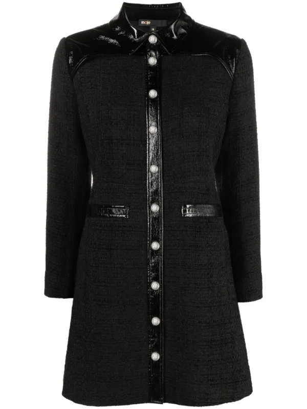 Maje Tweed Trimmed Minidress - Farfetch | Farfetch Global