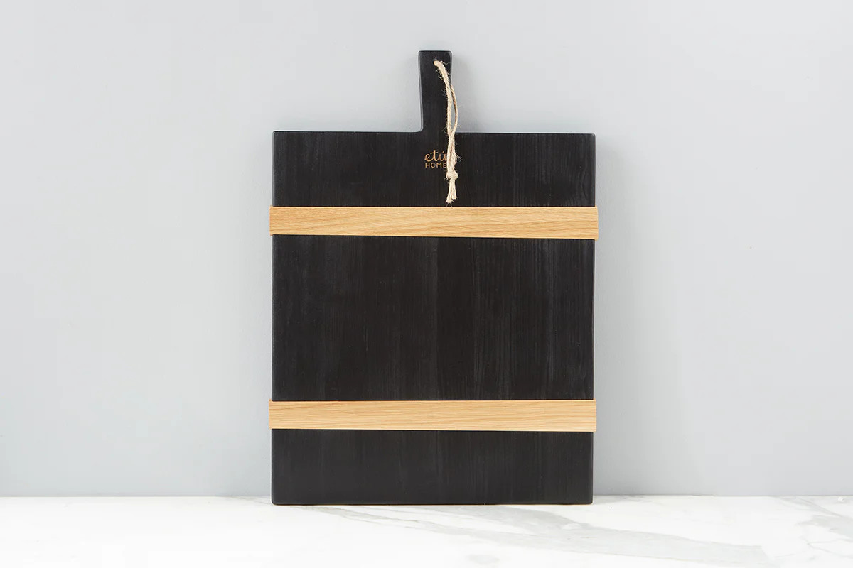 Black Rectangle Mod Charcuterie Board, Medium | etúHOME