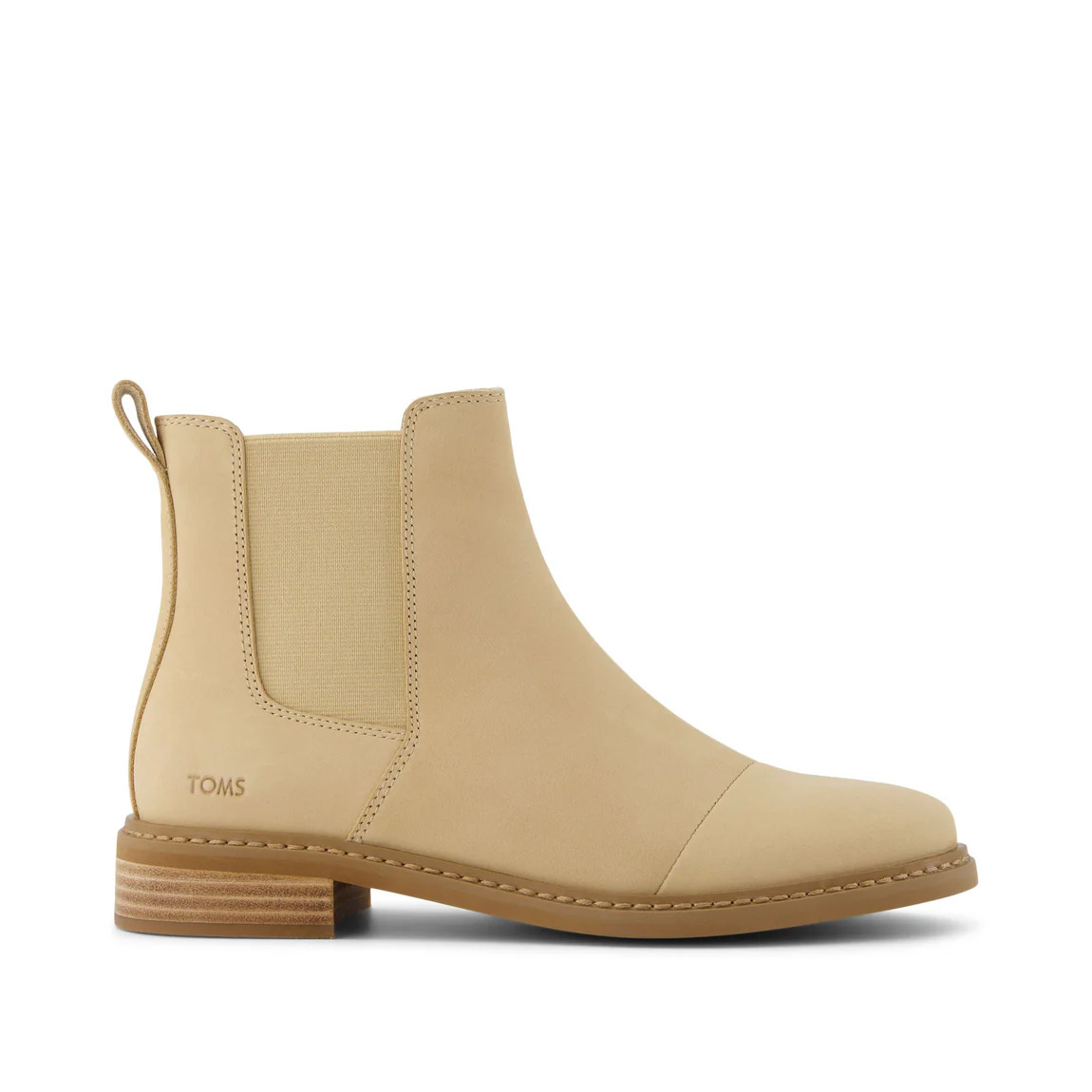 Charlie Oatmeal Leather Boot | Toms EMEA