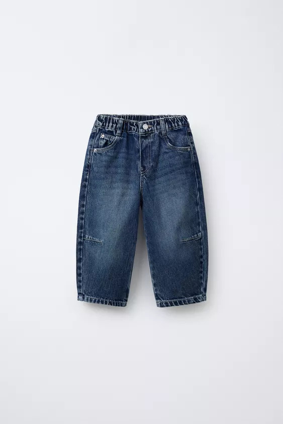JEANS BARREL MIT BUNDFALTEN | Zara DE