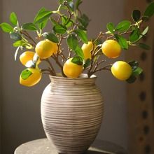 1pc Artificial Lemon Branch, Faux Fruit Decoration For Home Decor | SHEIN