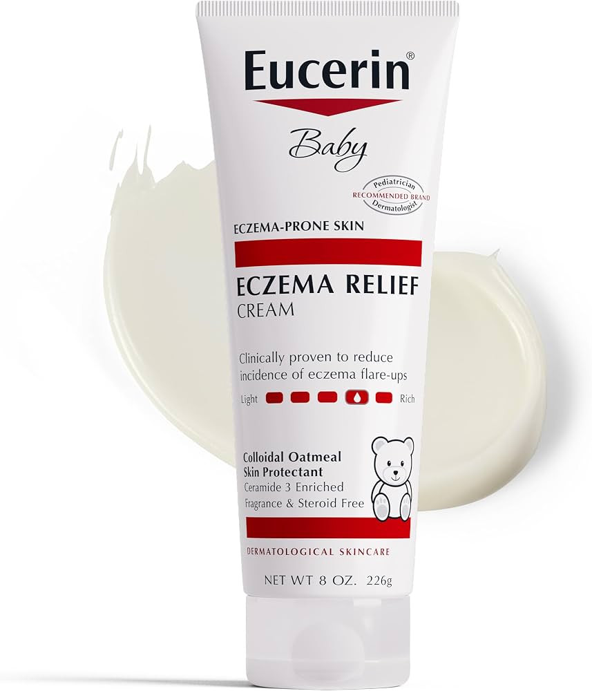 Eucerin Baby Eczema Relief Body Cream, Fragrance Free Baby Eczema Cream with Colloidal Oatmeal, C... | Amazon (US)
