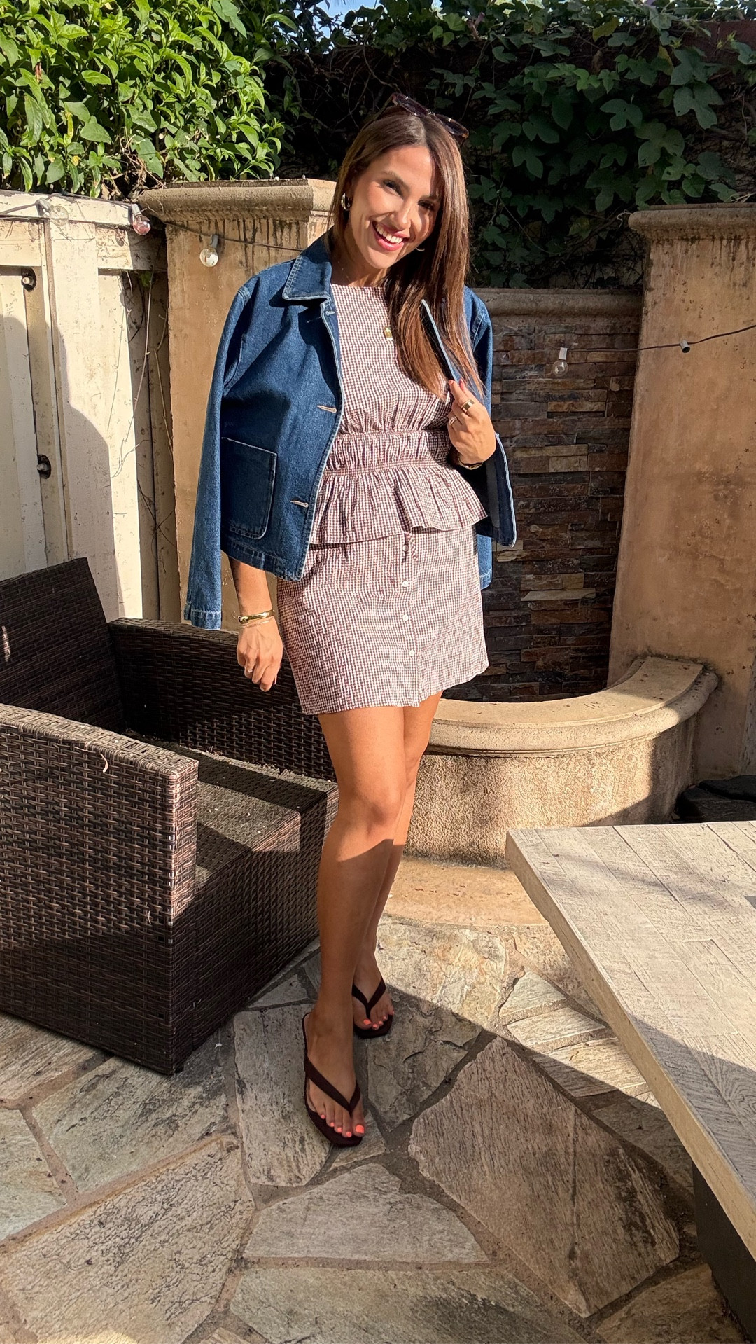 Sized down to XS top. And S skirt (runs oversized) 

#LTKootd #LTKmomlife #LTKgrwm