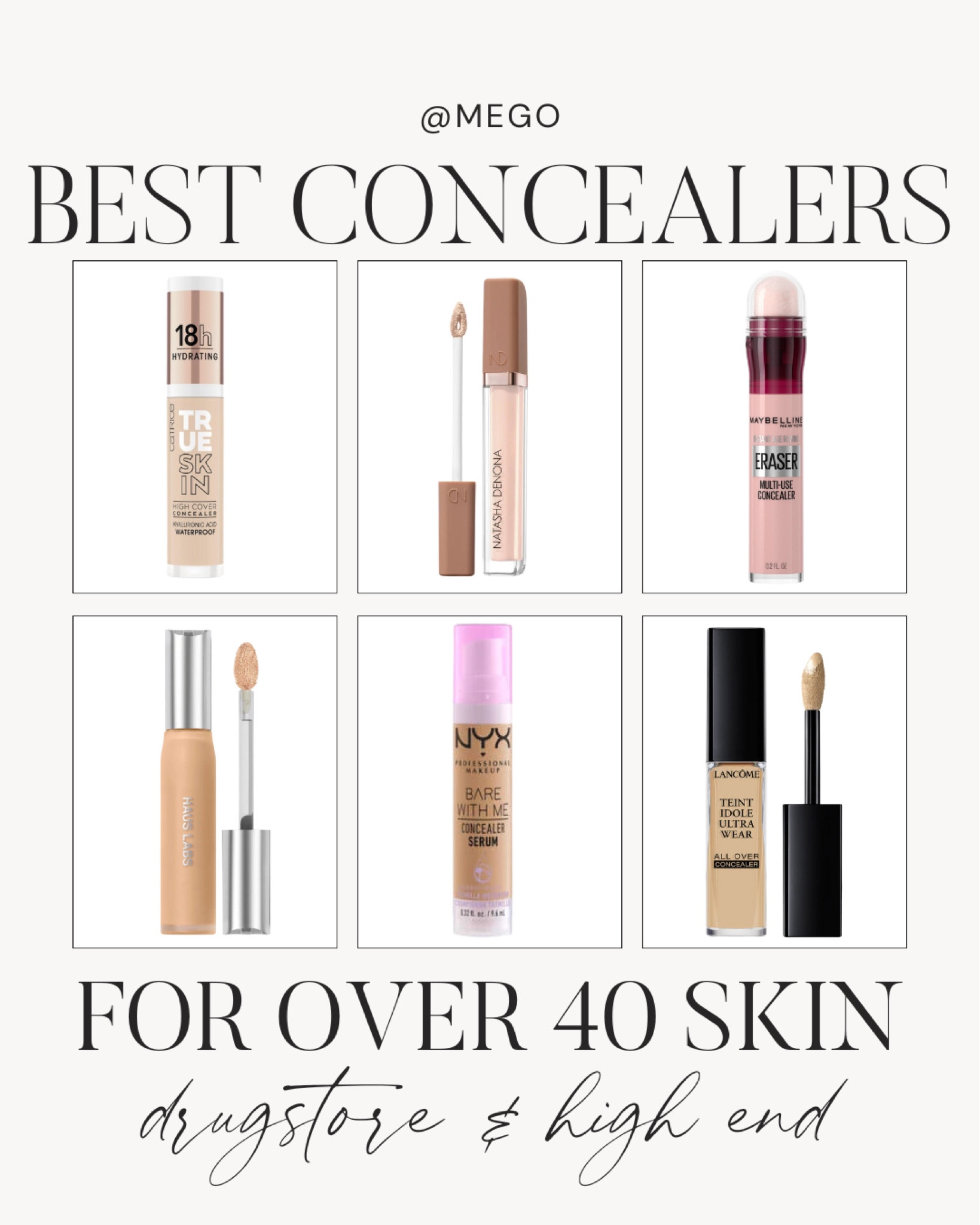 The BEST concealers for mature or over 40 skin! These are heavy in my rotation.

#LTKOver40 #LTKBeauty